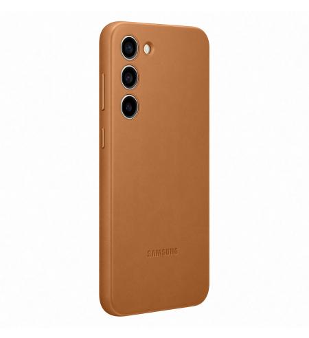Samsung kožený kryt na Galaxy S23+ hnedý