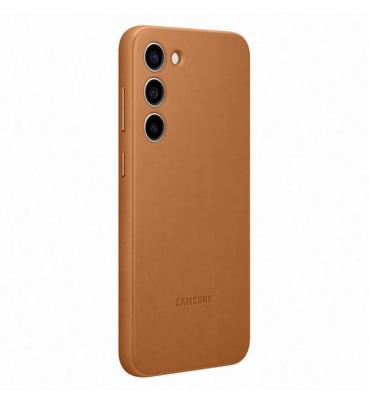 Samsung kožený kryt na Galaxy S23+ hnedý