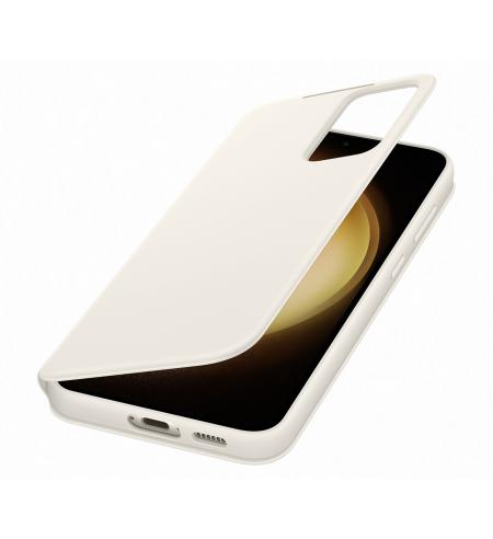 Samsung Clear View Cover for Galaxy S23+ cream