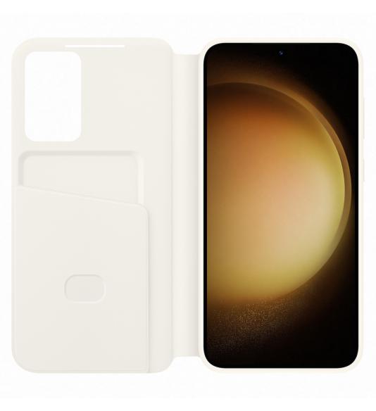 Samsung Clear View Cover for Galaxy S23+ cream