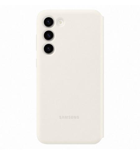 Samsung Clear View Cover for Galaxy S23+ cream