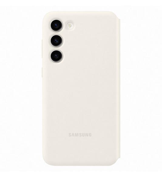 Samsung Clear View Cover for Galaxy S23+ cream