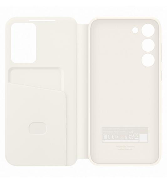 Samsung Clear View Cover for Galaxy S23+ cream