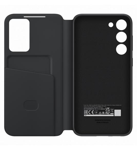 Samsung Clear View Cover puzdro na Galaxy S23+ čierne