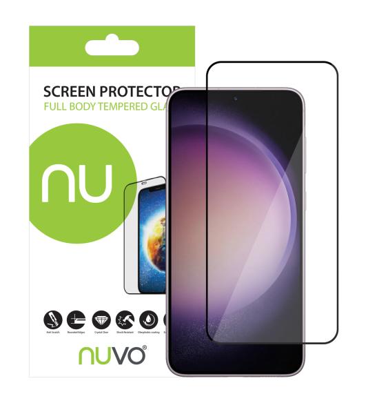 NUVO ochranné sklo na displej pre Samsung Galaxy S23+ čierny rám