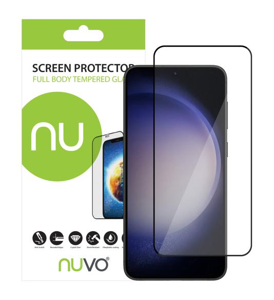NUVO ochranné sklo na displej pre Samsung Galaxy S23+ čierny rám