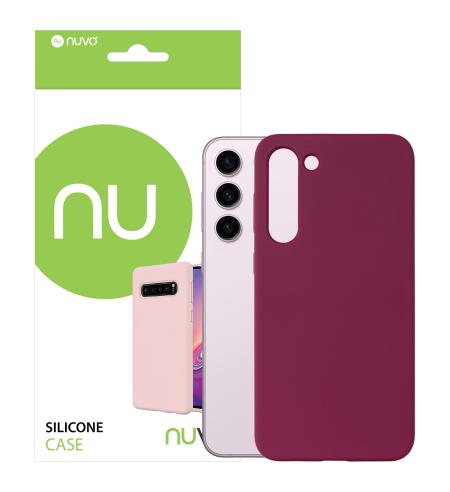 NUVO Silicone Case for Samsung Galaxy S23+ maroon