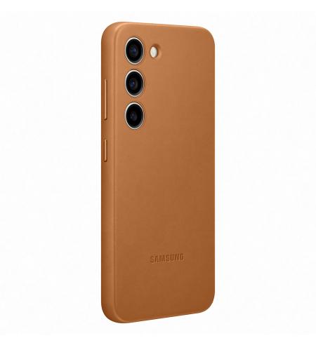 Samsung kožený kryt na Galaxy S23 hnedý