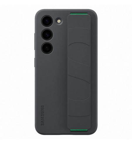 Samsung silikónový kryt s pútkom na Galaxy S23 čierny