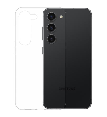 Gumený obal na Samsung Galaxy S23 priehľadný