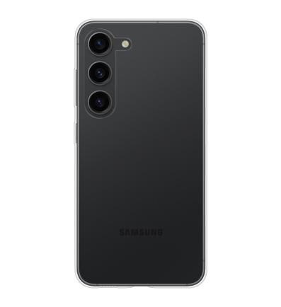 Gumený obal na Samsung Galaxy S23 priehľadný 2