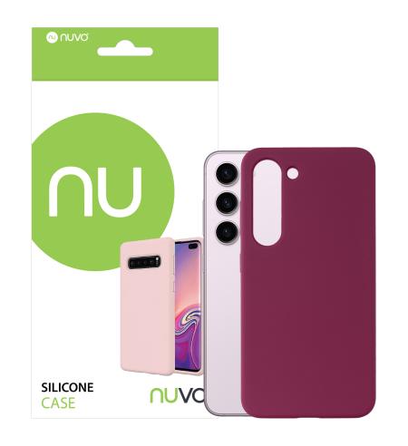 Silikónový obal NUVO na Samsung Galaxy S23 bordový