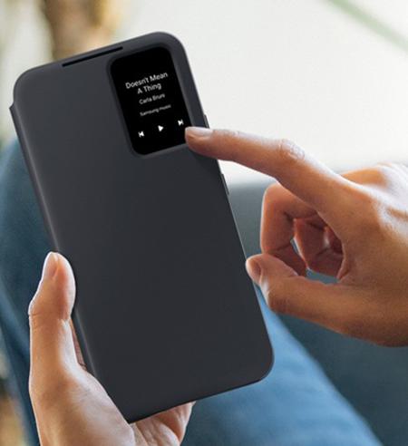 Samsung Smart View Wallet Case puzdro na Galaxy A54 5G čierne