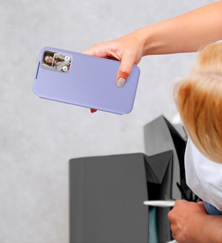 Samsung Smart View Wallet Case puzdro na Galaxy A34 5G fialové