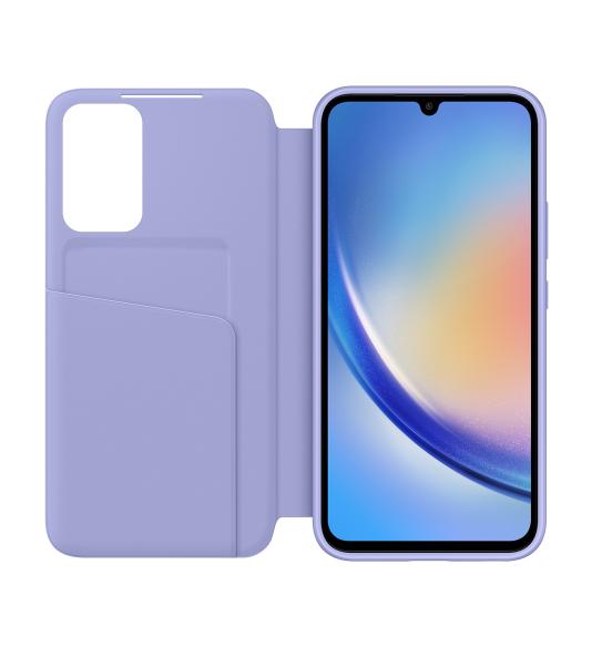 Samsung Smart View Wallet Case puzdro na Galaxy A34 5G fialové