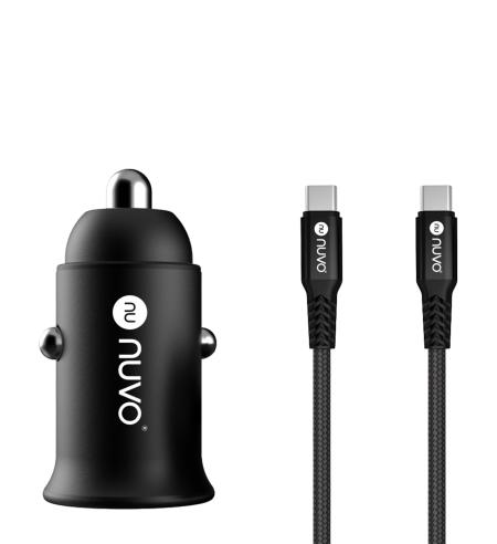 NUVO Power Delivery In-car Charger with USB-C Cable