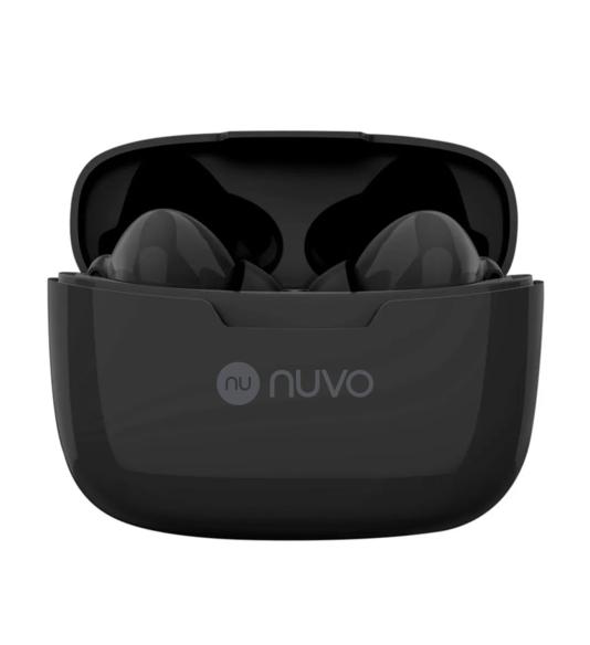 NUVO bezdrôtové stereo slúchadlá s nabíjacím puzdrom čierne