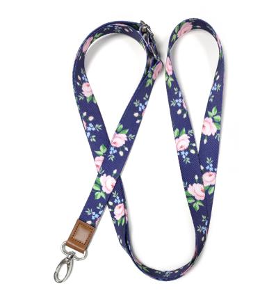 Phone Lanyard dark flowers