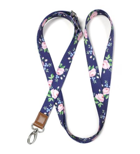 Phone Lanyard dark flowers