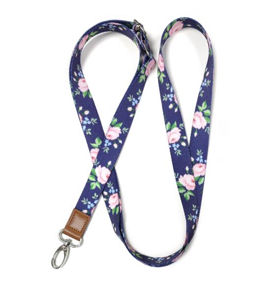 Phone Lanyard dark flowers