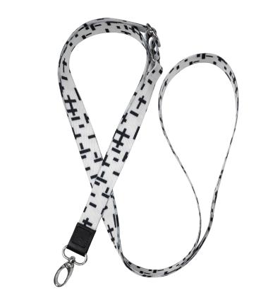 Phone Lanyard white pattern