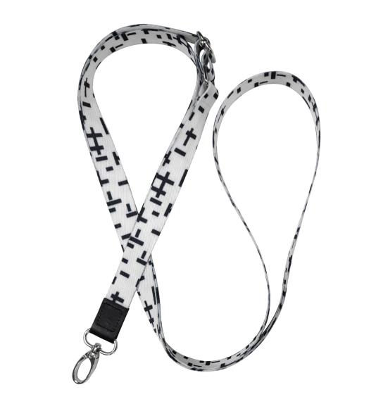 Phone Lanyard white pattern