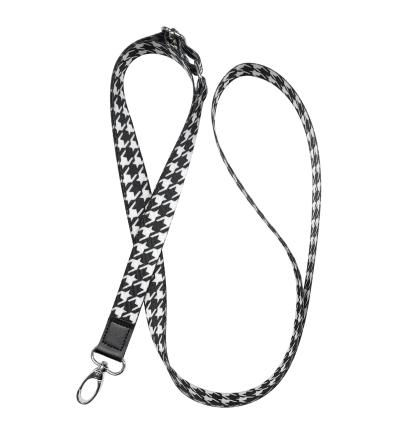 Phone Lanyard black pattern