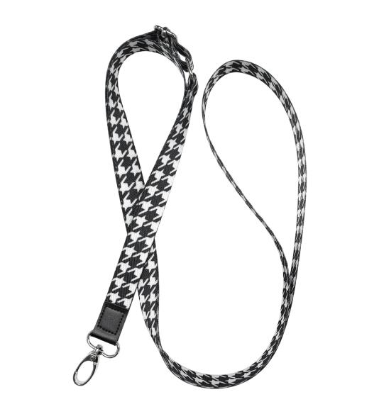 Phone Lanyard black pattern