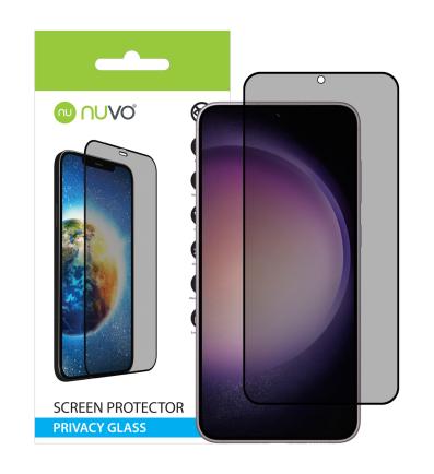 NUVO Privacy Glass Screen Protector for Samsung Galaxy S23+ 2
