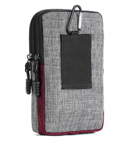 Sports Belt Case for Smartphone and Personal Items maroon