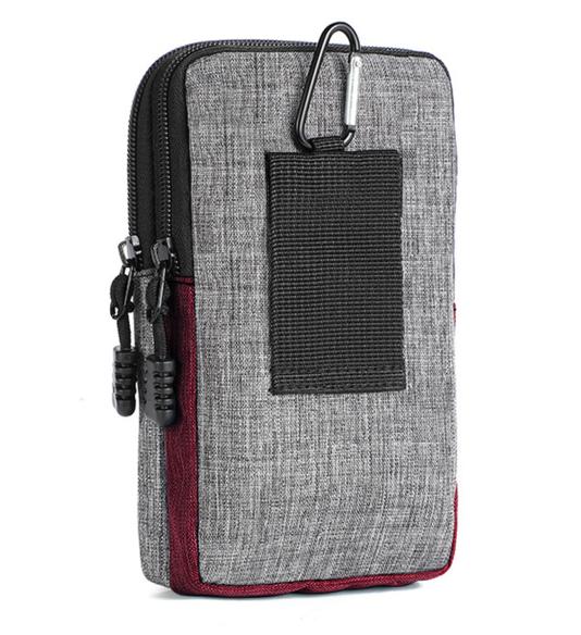 Sports Belt Case for Smartphone and Personal Items maroon