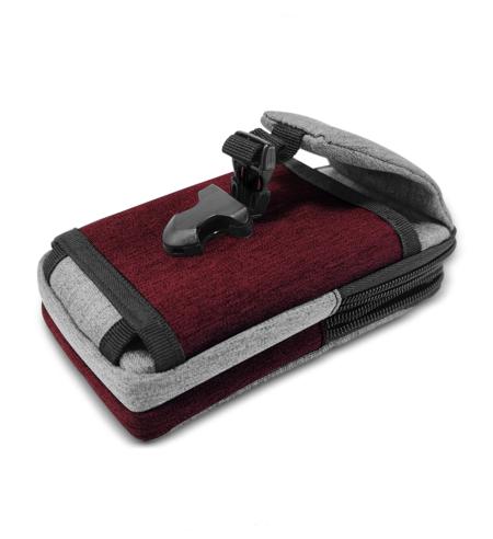 Sports Belt Case for Smartphone and Personal Items maroon