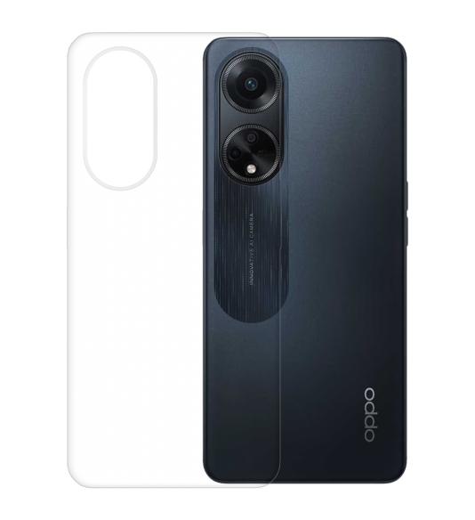 NUVO TPU Rubber Cover for Oppo A98 5G clear