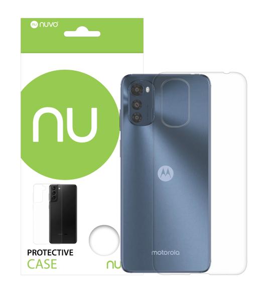 NUVO TPU Rubber Cover for Motorola Moto E32s clear