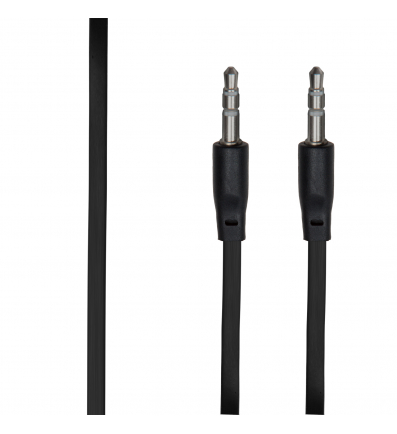 Jack To Jack 3.5mm Male Audio Cable, black