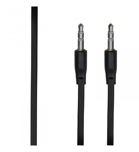 Jack To Jack 3.5mm Male Audio Cable, black
