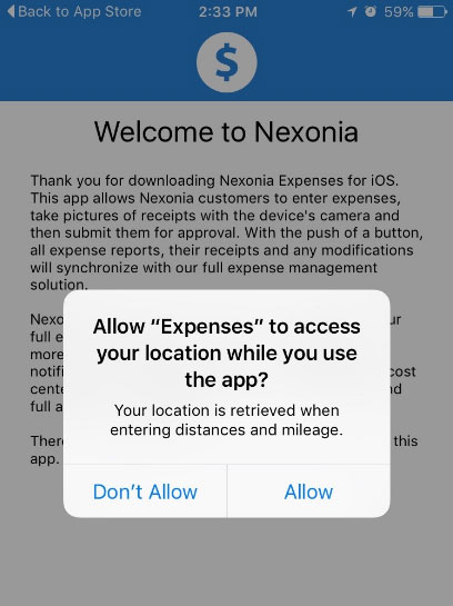 povolenie polohy pre mobilnú aplikáciu